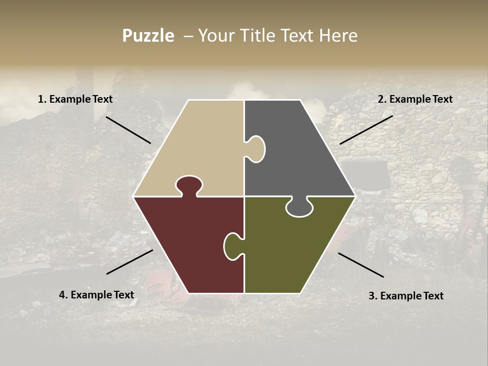 Caduti Distrutta Commemorazione PowerPoint Template