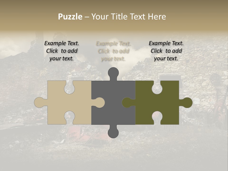 Caduti Distrutta Commemorazione PowerPoint Template