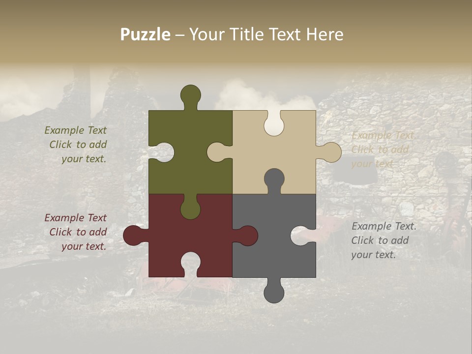 Caduti Distrutta Commemorazione PowerPoint Template