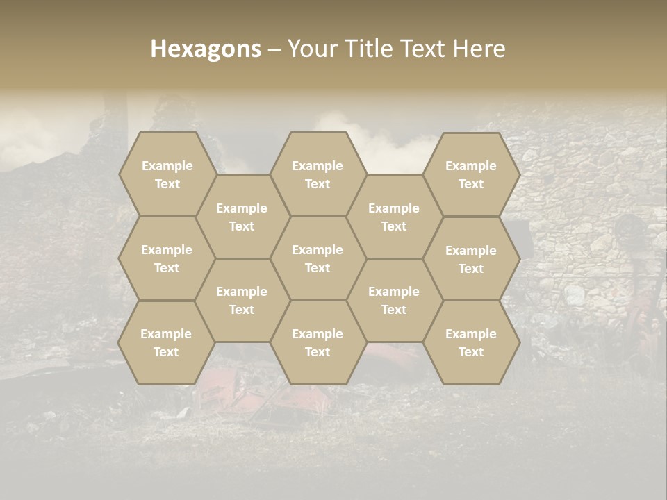 Caduti Distrutta Commemorazione PowerPoint Template