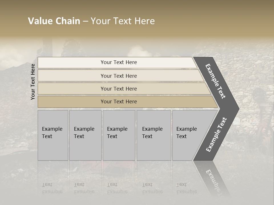 Caduti Distrutta Commemorazione PowerPoint Template