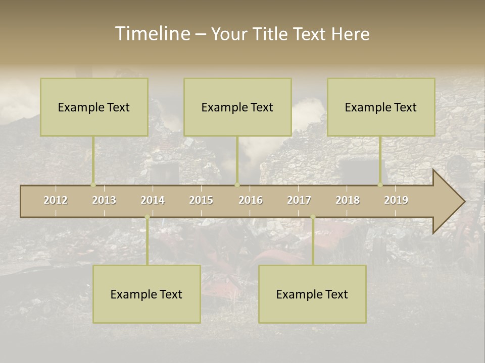 Caduti Distrutta Commemorazione PowerPoint Template