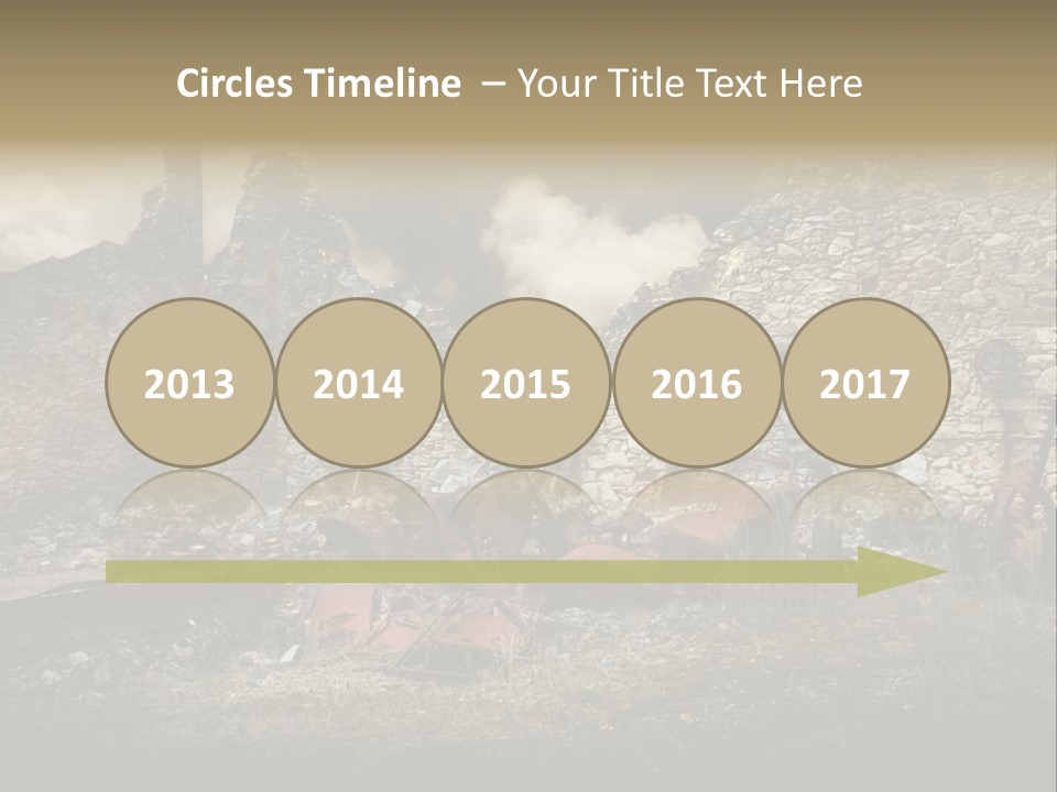 Caduti Distrutta Commemorazione PowerPoint Template