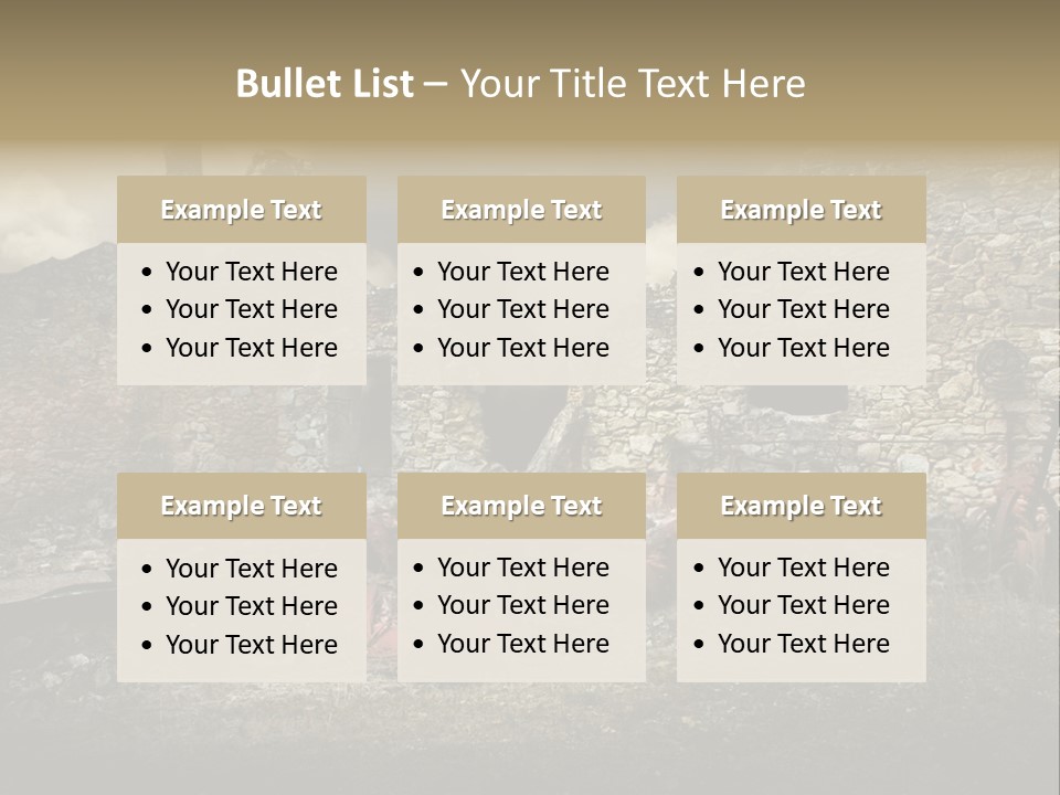 Caduti Distrutta Commemorazione PowerPoint Template