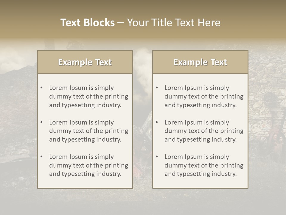Caduti Distrutta Commemorazione PowerPoint Template