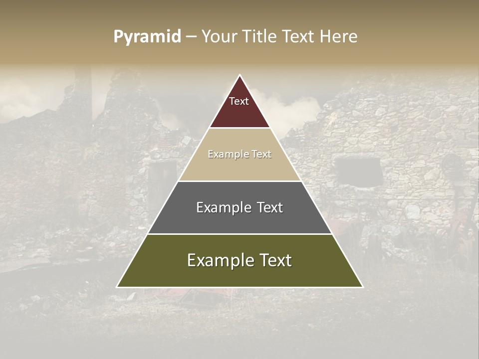 Caduti Distrutta Commemorazione PowerPoint Template