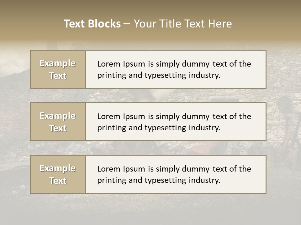Caduti Distrutta Commemorazione PowerPoint Template