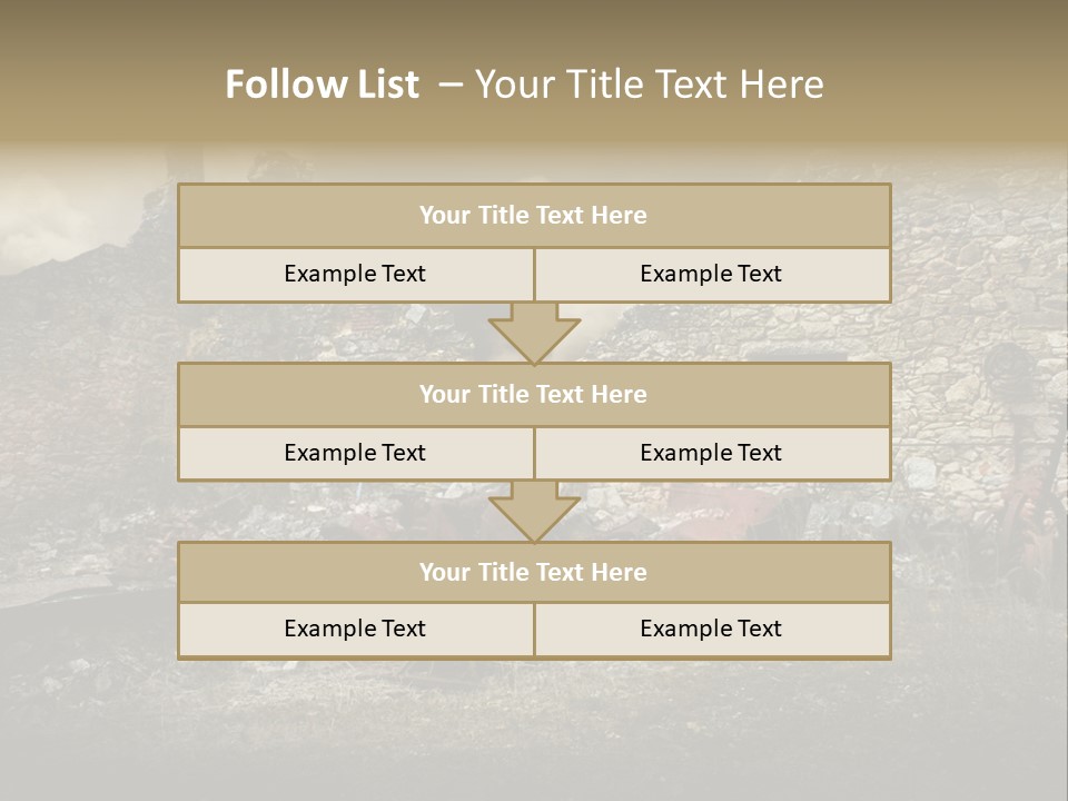 Caduti Distrutta Commemorazione PowerPoint Template