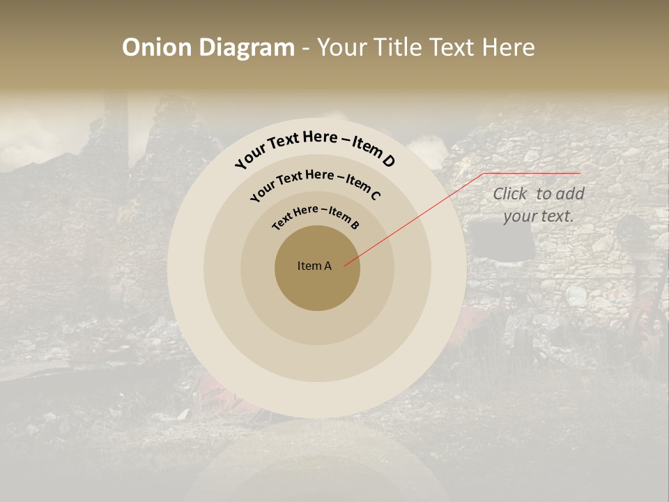 Caduti Distrutta Commemorazione PowerPoint Template