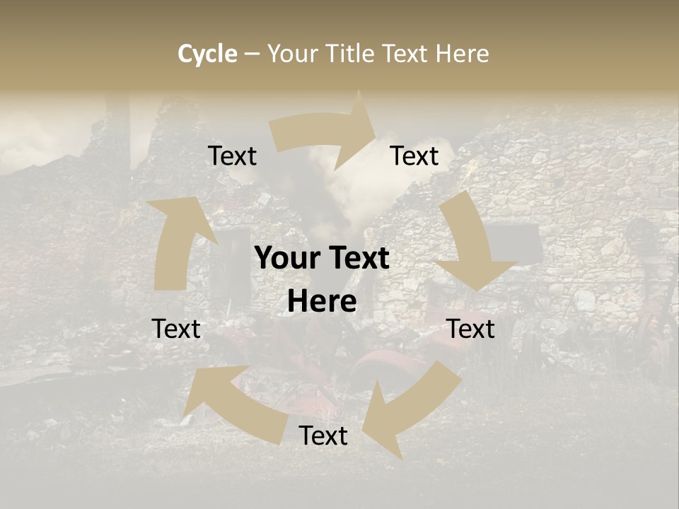 Caduti Distrutta Commemorazione PowerPoint Template
