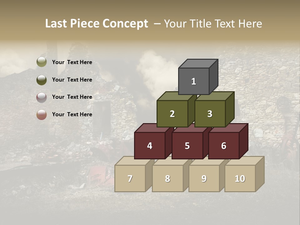 Caduti Distrutta Commemorazione PowerPoint Template