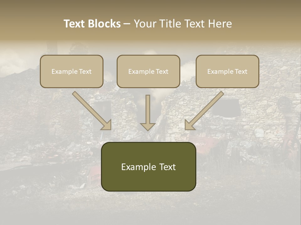 Caduti Distrutta Commemorazione PowerPoint Template