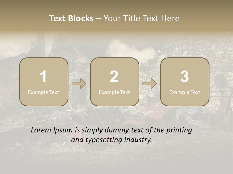 Caduti Distrutta Commemorazione PowerPoint Template