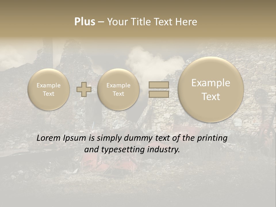 Caduti Distrutta Commemorazione PowerPoint Template