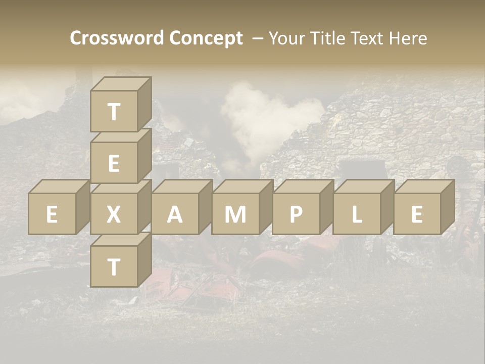 Caduti Distrutta Commemorazione PowerPoint Template
