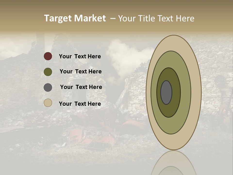 Caduti Distrutta Commemorazione PowerPoint Template