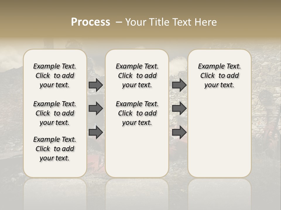 Caduti Distrutta Commemorazione PowerPoint Template