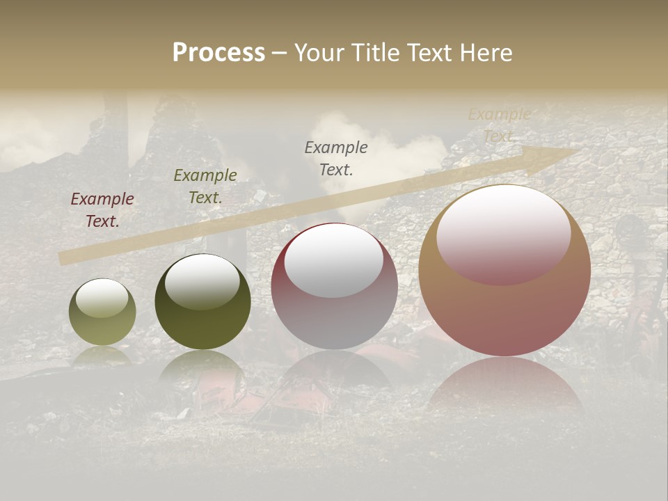 Caduti Distrutta Commemorazione PowerPoint Template