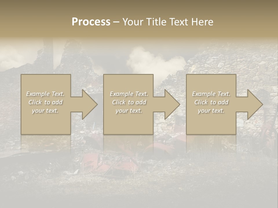 Caduti Distrutta Commemorazione PowerPoint Template
