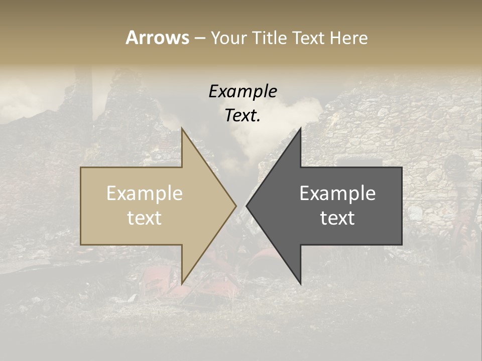 Caduti Distrutta Commemorazione PowerPoint Template