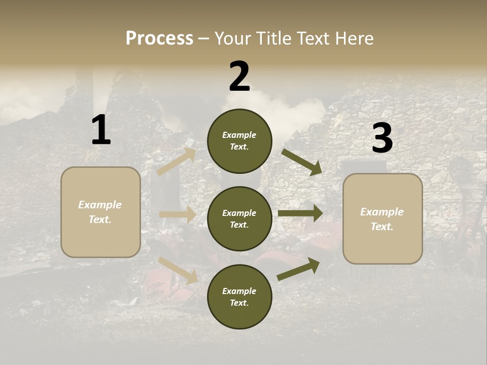 Caduti Distrutta Commemorazione PowerPoint Template