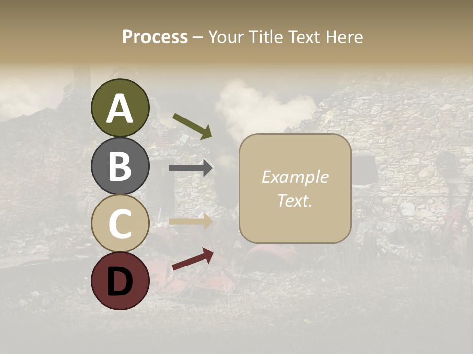 Caduti Distrutta Commemorazione PowerPoint Template