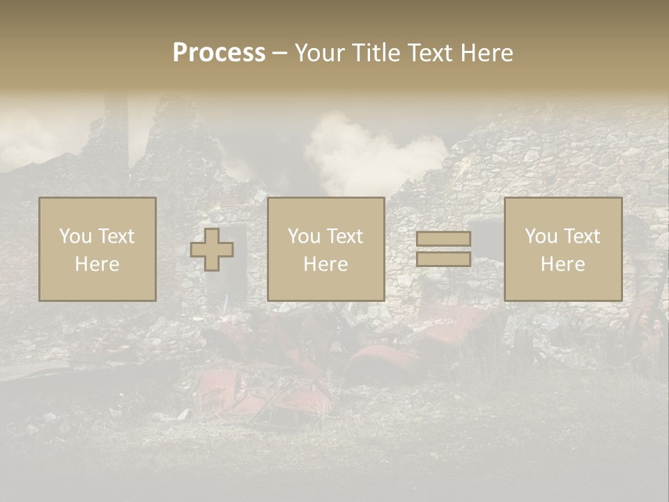 Caduti Distrutta Commemorazione PowerPoint Template