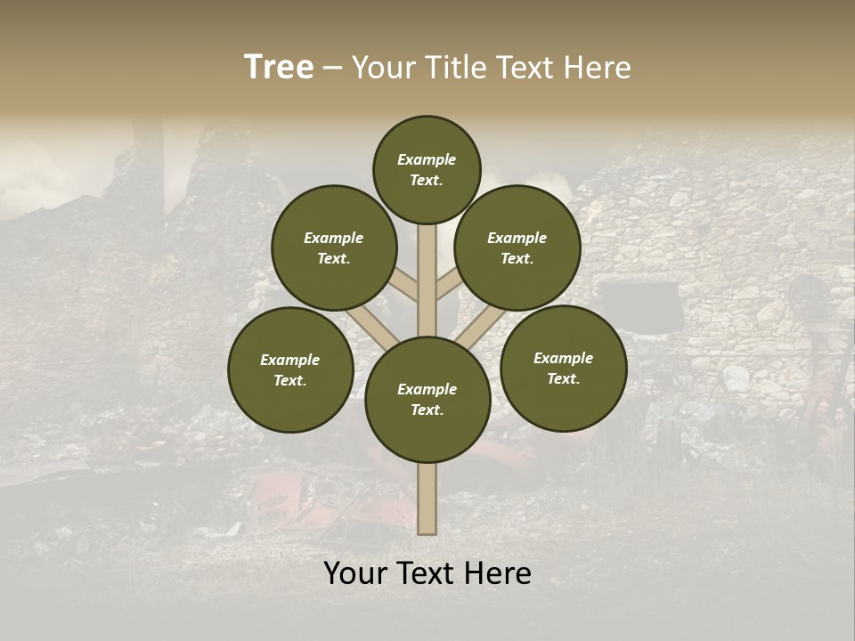 Caduti Distrutta Commemorazione PowerPoint Template