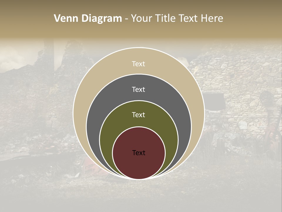 Caduti Distrutta Commemorazione PowerPoint Template