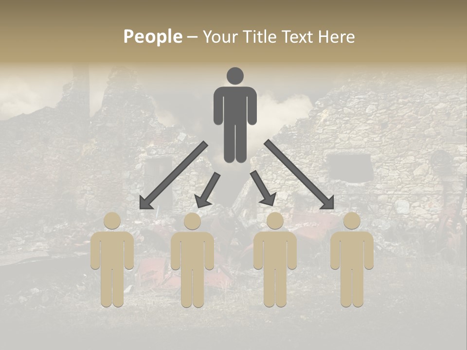 Caduti Distrutta Commemorazione PowerPoint Template