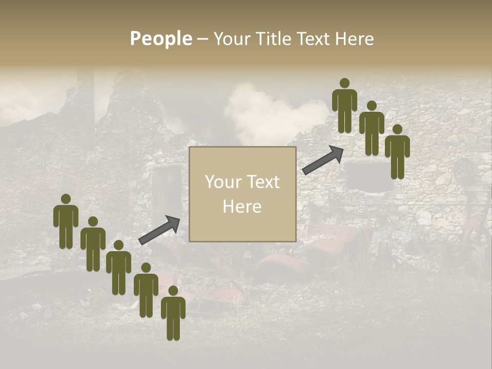 Caduti Distrutta Commemorazione PowerPoint Template