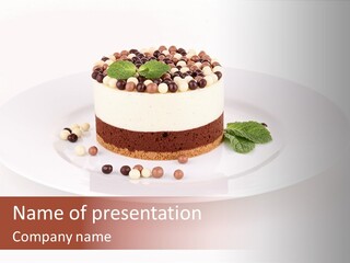 Food Chocolate Baked PowerPoint Template