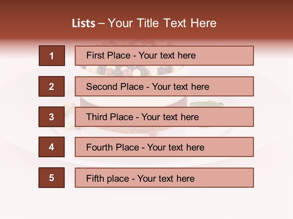 Food Chocolate Baked PowerPoint Template