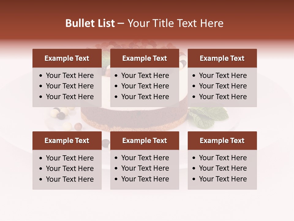 Food Chocolate Baked PowerPoint Template