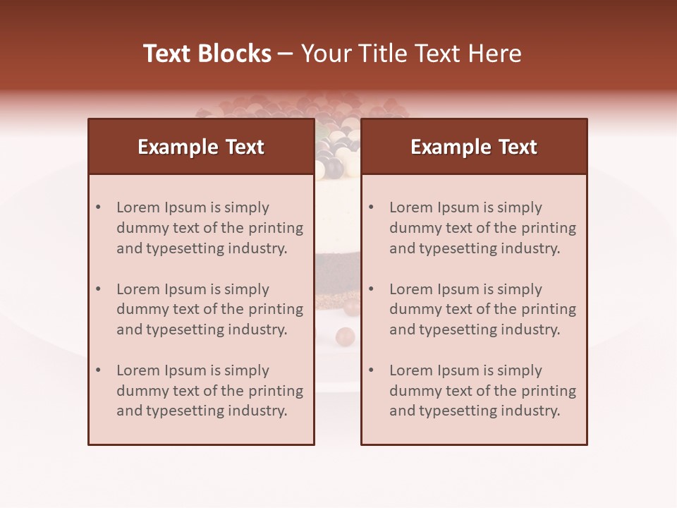 Food Chocolate Baked PowerPoint Template