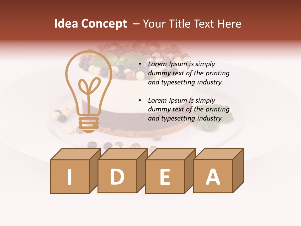 Food Chocolate Baked PowerPoint Template