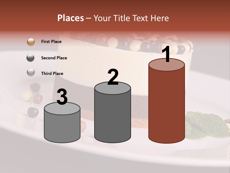 Cuisine Candy Cheesecake PowerPoint Template
