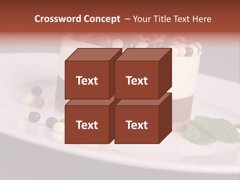 Cuisine Candy Cheesecake PowerPoint Template