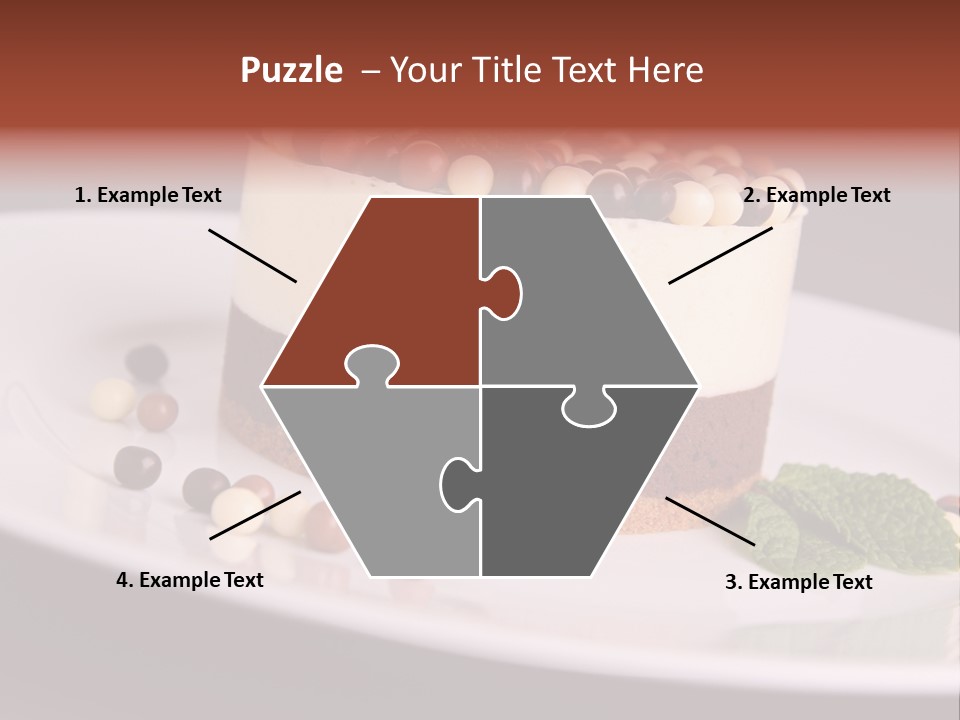 Cuisine Candy Cheesecake PowerPoint Template