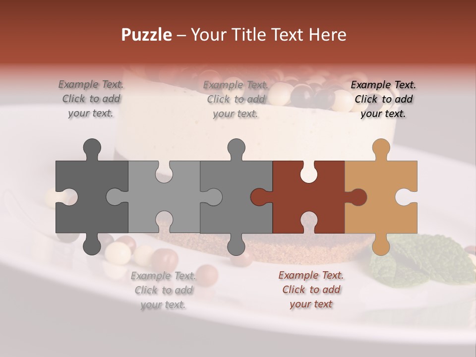 Cuisine Candy Cheesecake PowerPoint Template