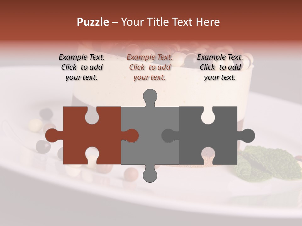 Cuisine Candy Cheesecake PowerPoint Template