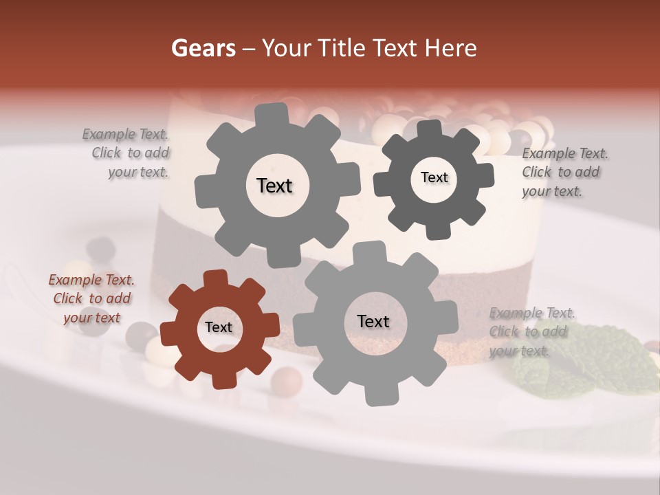 Cuisine Candy Cheesecake PowerPoint Template