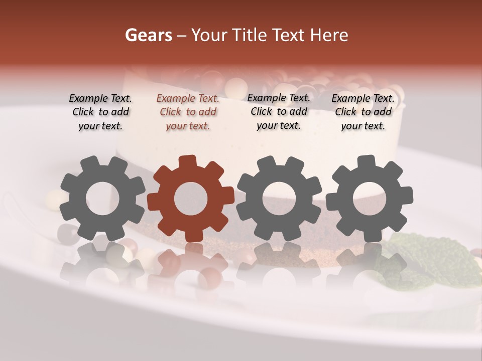 Cuisine Candy Cheesecake PowerPoint Template