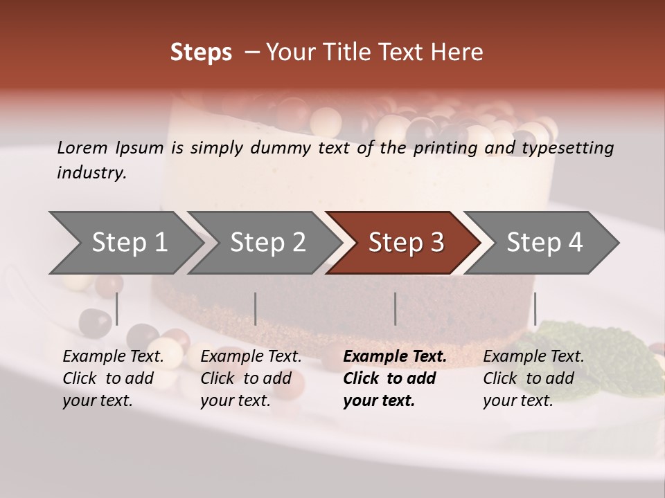Cuisine Candy Cheesecake PowerPoint Template