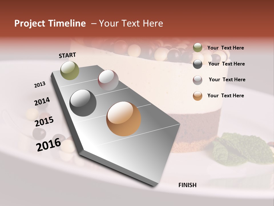 Cuisine Candy Cheesecake PowerPoint Template