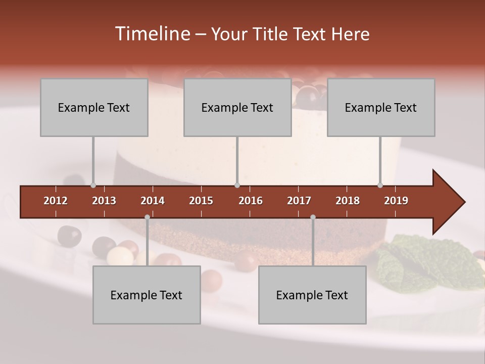 Cuisine Candy Cheesecake PowerPoint Template