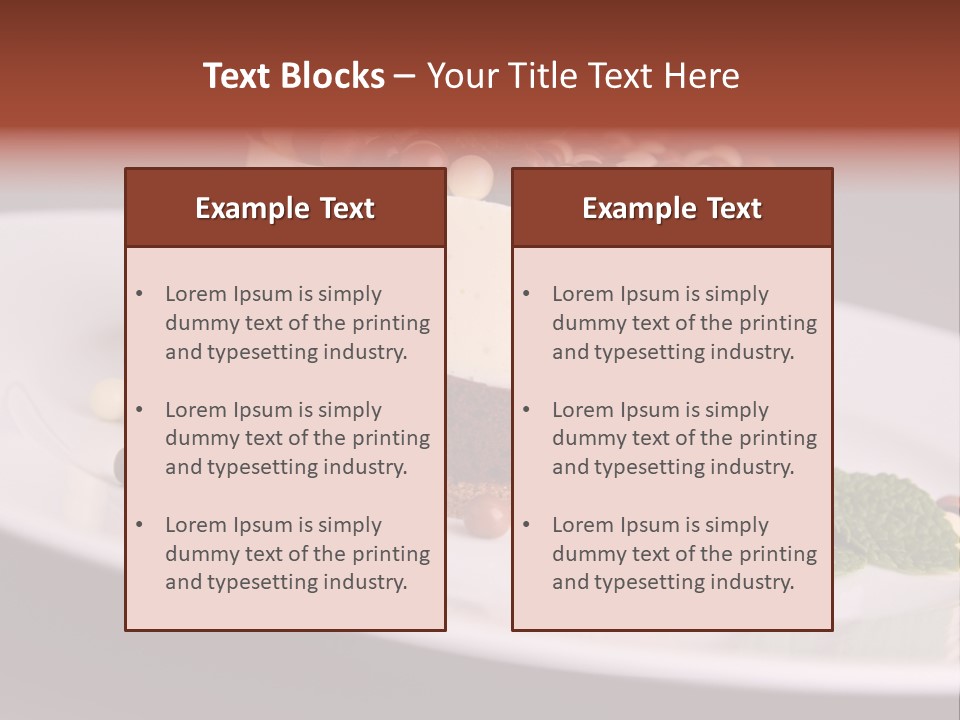 Cuisine Candy Cheesecake PowerPoint Template