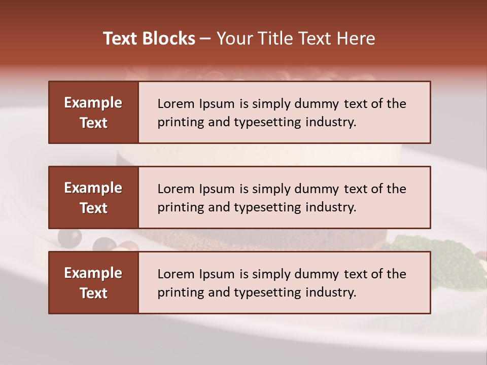 Cuisine Candy Cheesecake PowerPoint Template