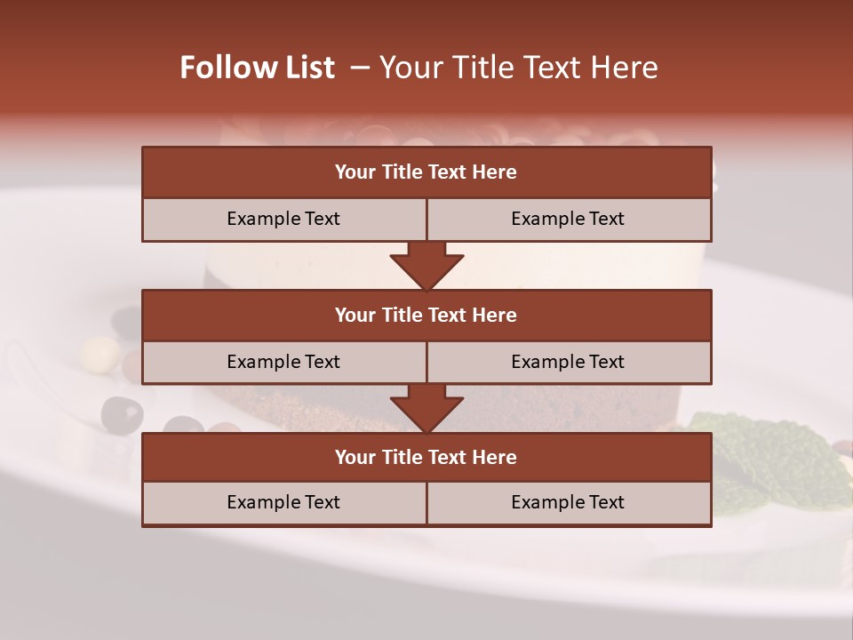 Cuisine Candy Cheesecake PowerPoint Template