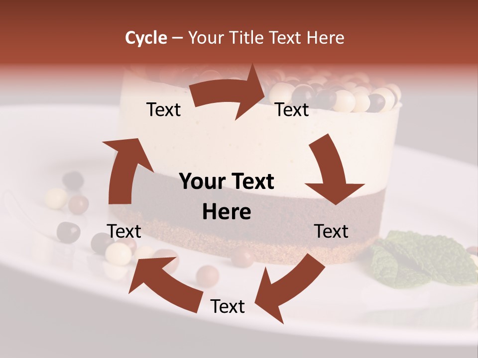 Cuisine Candy Cheesecake PowerPoint Template